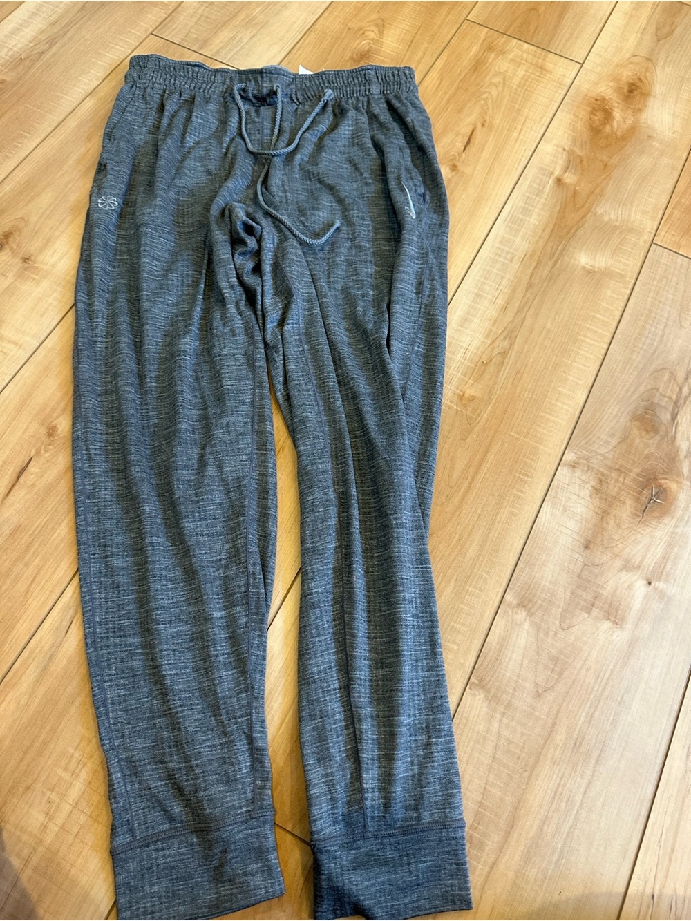 Nike yoga Heather Gray Knit Lounge Pants